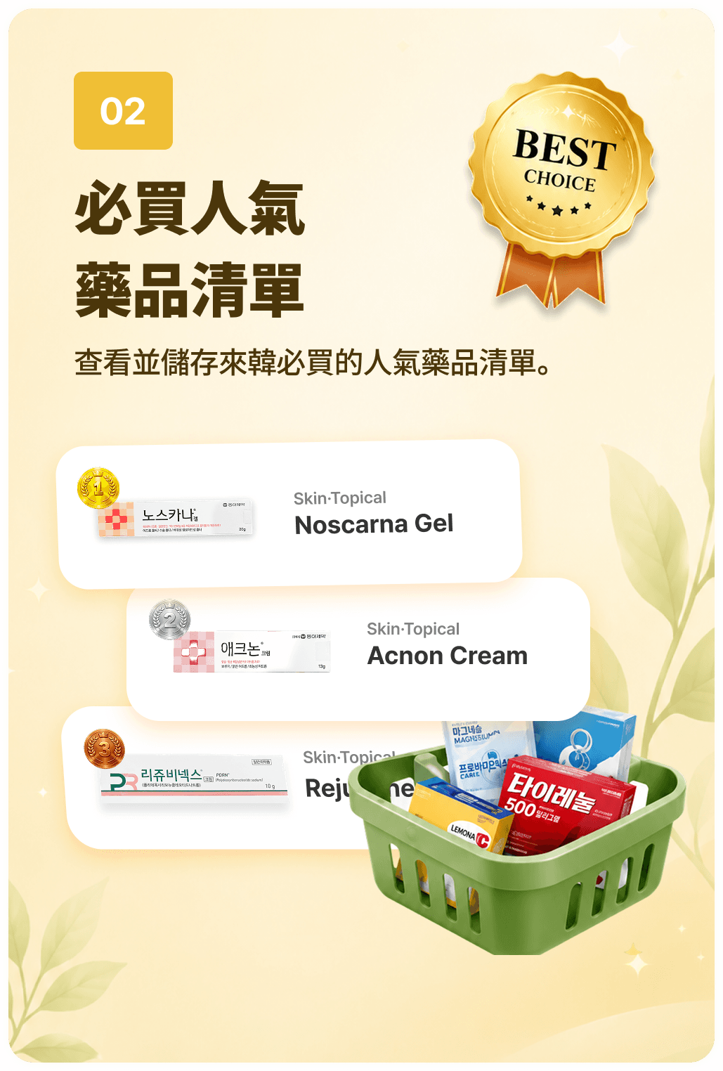 查看人氣藥品清單